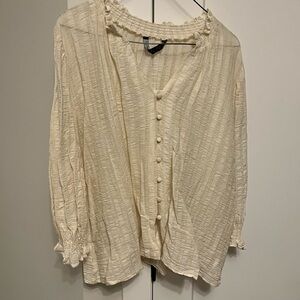 Oversized button up blouse